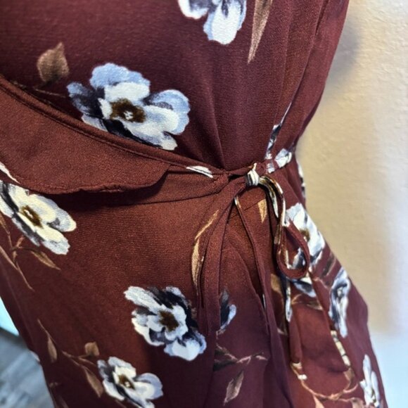 Xhilaration Red White Tiered Ruffled Mini Dress - Picture 3 of 5